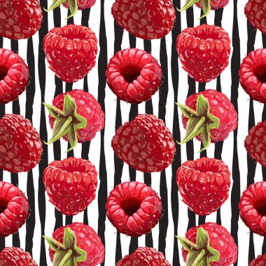 Sorunsuz vektör ahududu desen