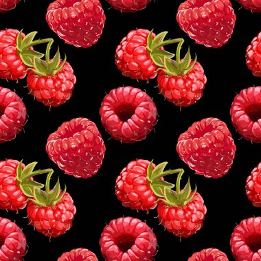 Sorunsuz vektör ahududu desen