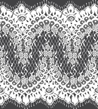 Sorunsuz vektör beyaz dantel modeli