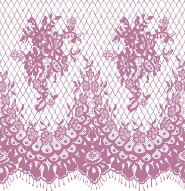 Sorunsuz vektör pembe dantel modeli
