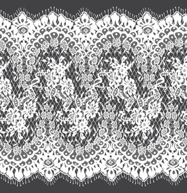 Sorunsuz vektör beyaz dantel modeli