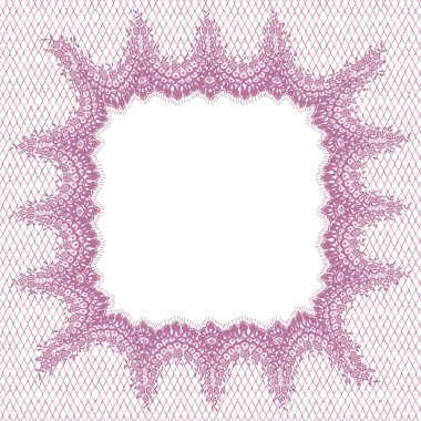 Vektör pembe dantel çerçeve