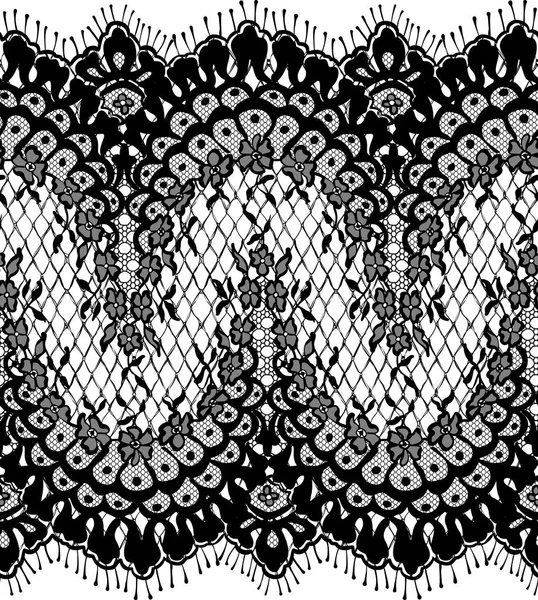 Sorunsuz vektör siyah dantel modeli
