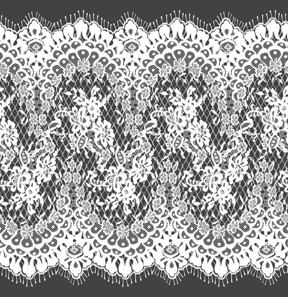 Seamless Vector White Lace Pattern — Stock Vector