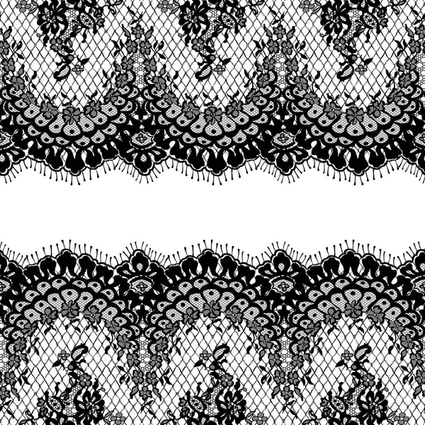 Sorunsuz vektör siyah dantel modeli