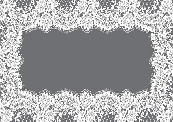 Seamless Vector White Lace Pattern — Stock Vector