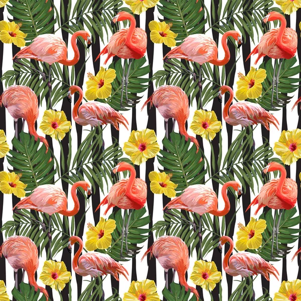 Sorunsuz vektör Flamingo desen