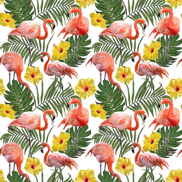 Sorunsuz vektör Flamingo desen