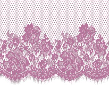 Sorunsuz vektör pembe dantel modeli