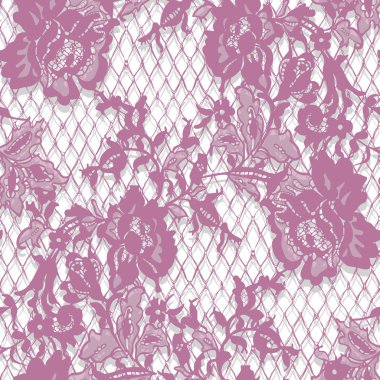 Sorunsuz vektör pembe dantel modeli