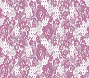 Sorunsuz vektör pembe dantel modeli
