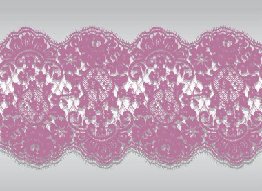 Sorunsuz vektör pembe dantel modeli