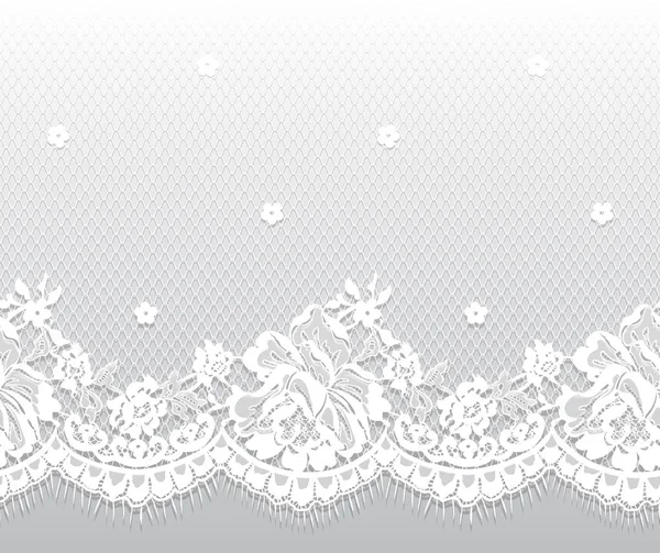 Sorunsuz vektör beyaz dantel modeli