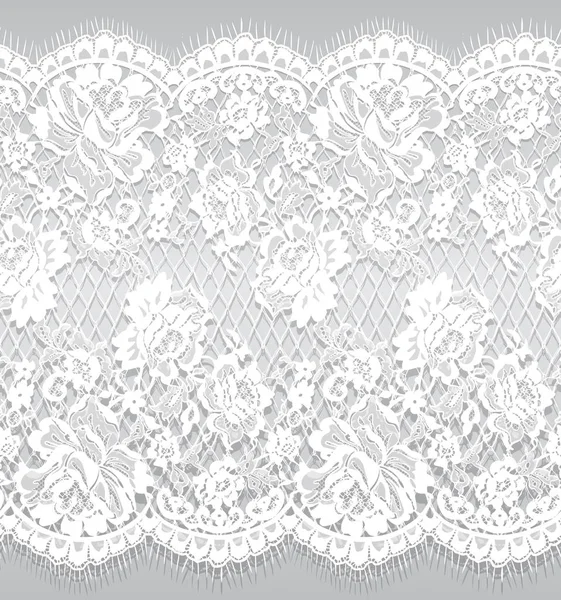 Sorunsuz vektör beyaz dantel modeli