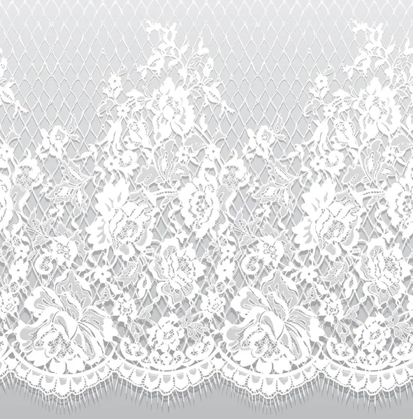 Sorunsuz vektör beyaz dantel modeli