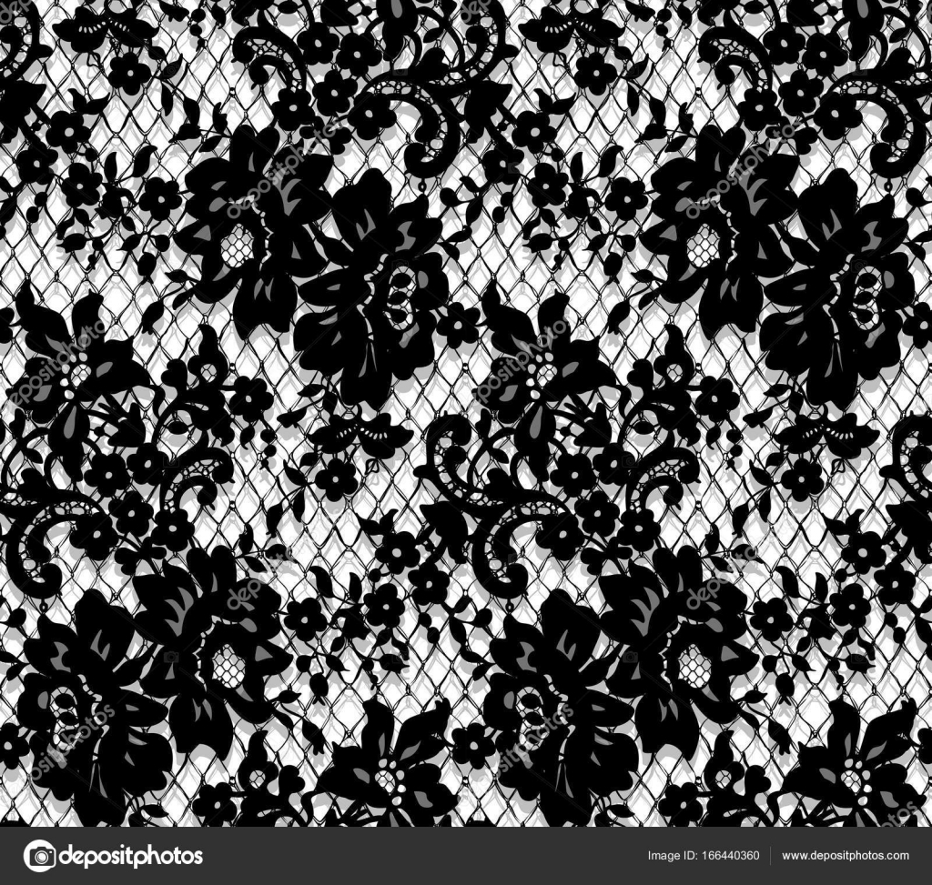 Seamless Vector Black Lace Pattern Stock Vector by ©maryswell 166440360