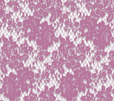 Sorunsuz vektör pembe dantel modeli