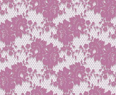 Sorunsuz vektör pembe dantel modeli
