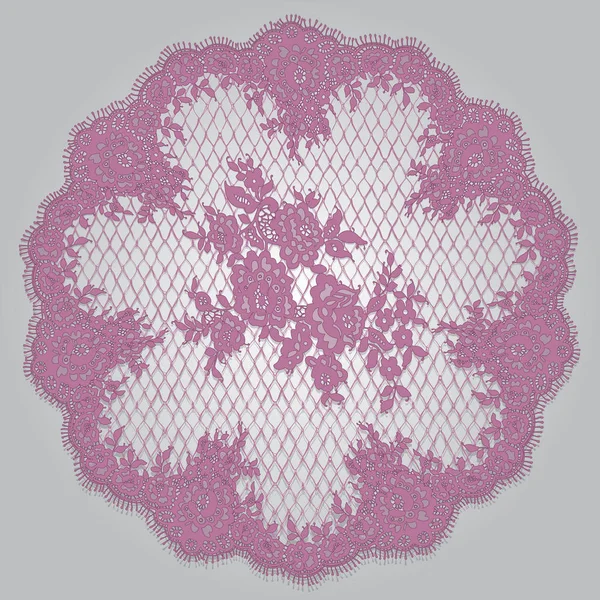 Vector Pink Lace Frame Template
