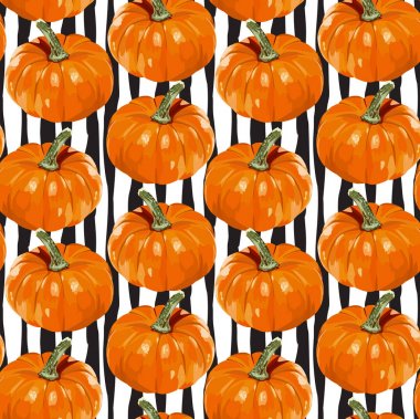 Sorunsuz vektör olgun kabak desen