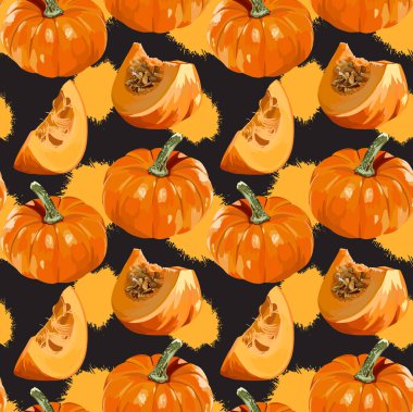 Sorunsuz vektör olgun kabak desen