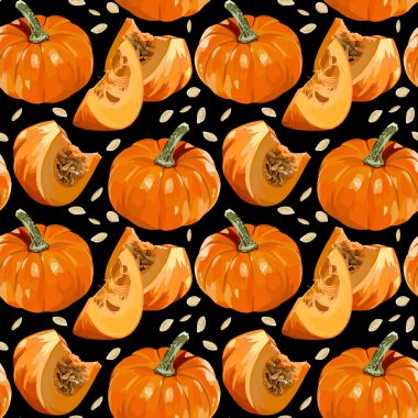 Sorunsuz vektör olgun kabak desen