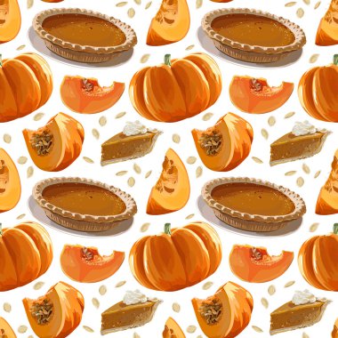 Sorunsuz vektör kabak pasta desen