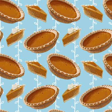 Sorunsuz vektör kabak pasta desen