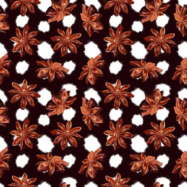 Sorunsuz vektör yıldız anason desen