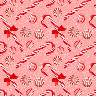 Sorunsuz vektör Noel şekerleme desen