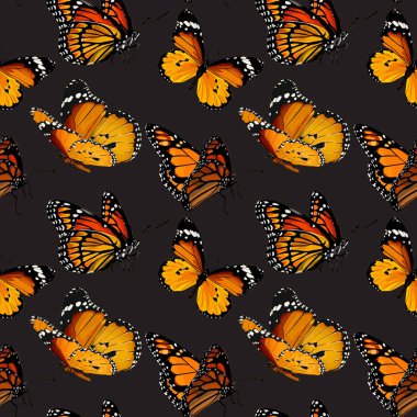 Sorunsuz vektör kelebekler desen