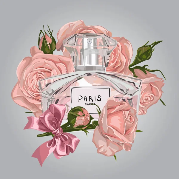 Bannière d'illustration de parfum vectoriel — Image vectorielle