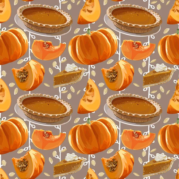 Sorunsuz vektör kabak pasta desen