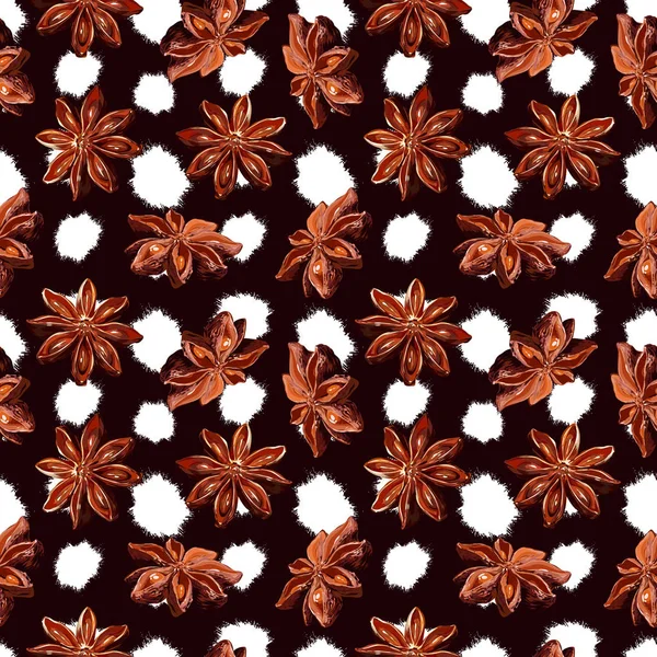 Sorunsuz vektör yıldız anason desen