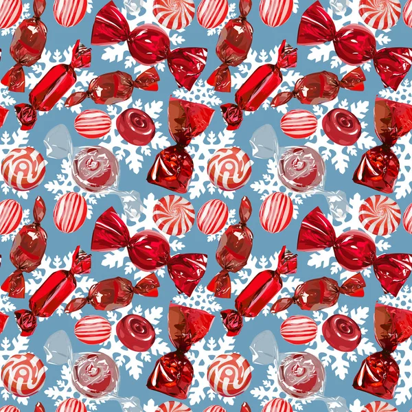 Sorunsuz vektör Noel şekerleme desen