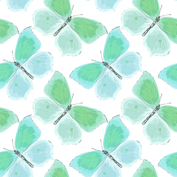 Sorunsuz vektör kelebekler desen