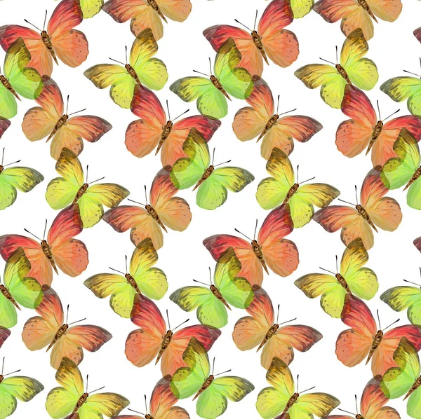 Seamless Vector Butterflies Pattern — Stock Vector