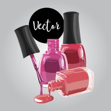 Vektör çivi Polisj çizim