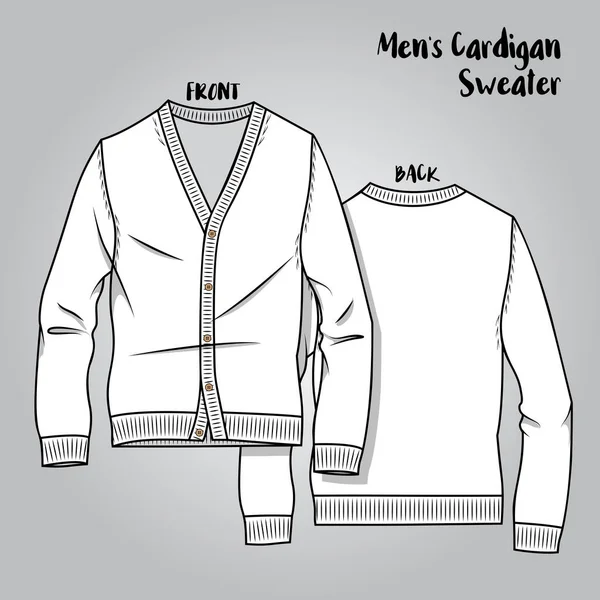 Vector mannelijke Knitwear regeling — Stockvector