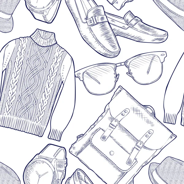 Accessories Collection In Sketch Style High-Res Vector Graphic
