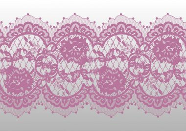 Sorunsuz vektör pembe dantel modeli