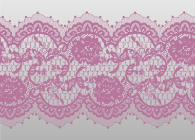 Sorunsuz vektör pembe dantel modeli