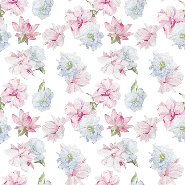 Seamless Watercolor Floral Pattern — Stock Photo, Image