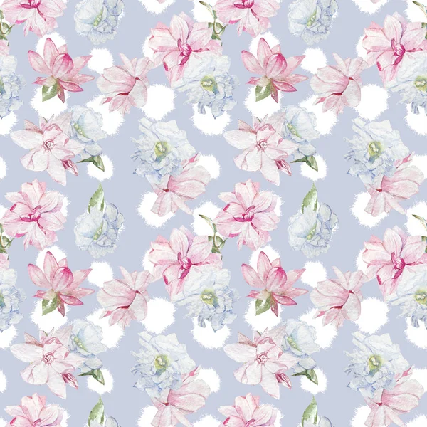 Seamless Watercolor Floral Pattern — Stock Photo, Image
