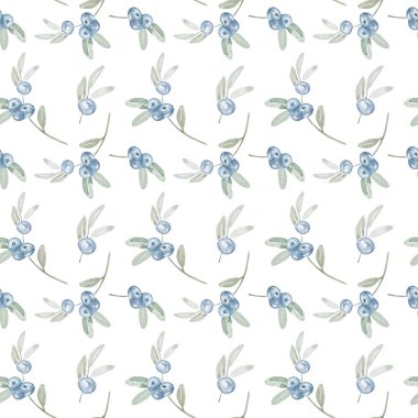 Dikişsiz suluboya çiçek desenli