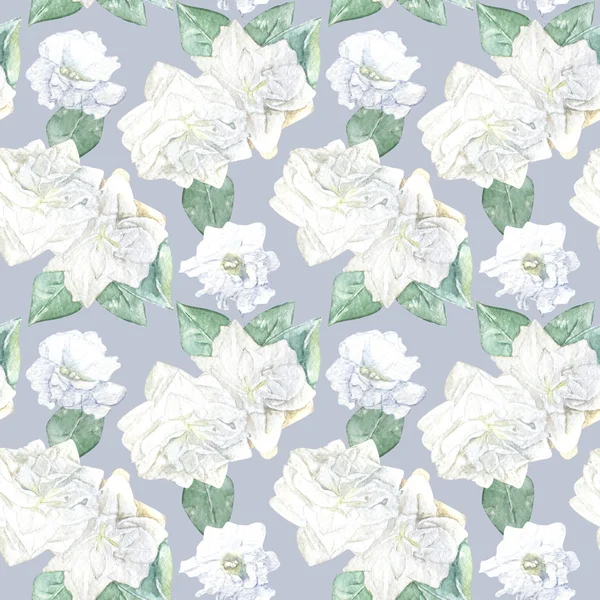 Seamless Watercolor Floral Pattern — Stock Photo, Image