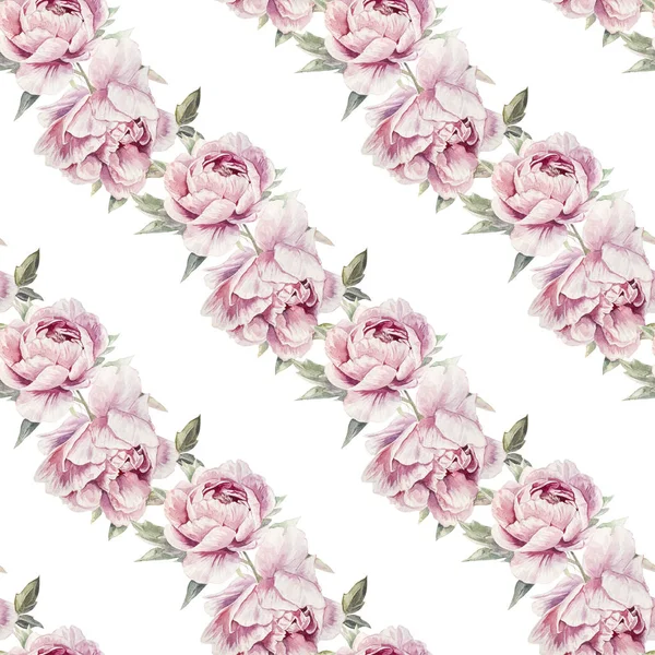 Seamless Watercolor Floral Pattern — Stock Photo, Image