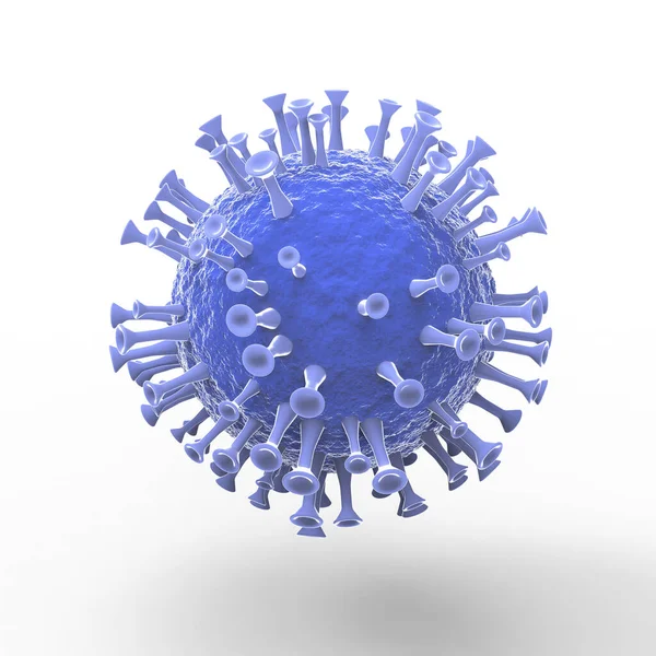 Renderelés Coronavirus Covid Illusztráció — Stock Fotó