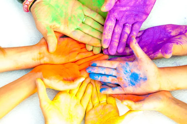Hands in paint — Stock Photo, Image