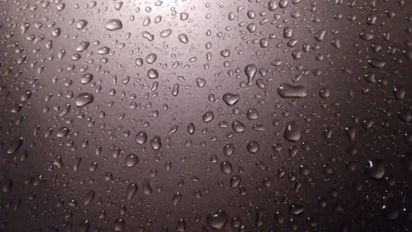 Water droplets on glass — Stock Photo, Image